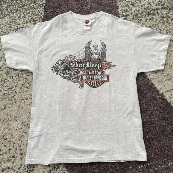 2009 Harley-Davidson “Skin Deep” Tattoo Art Tee Mississauga - Picture 1 of 4